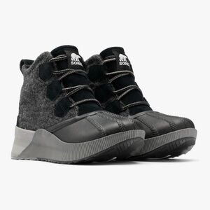 Sorel Out and About III Black and Sea Salt waterproof  Boots
